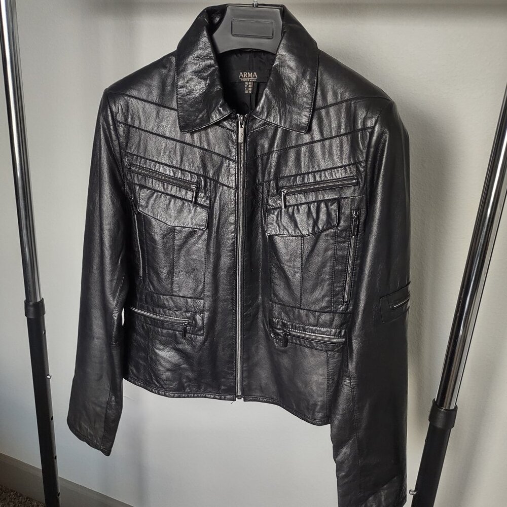 Arma vintage genuine soft leather jacket